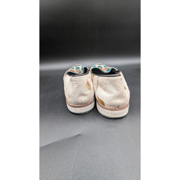 Myra Bag: S-4903 Angst Sneakers Slip On Shoe Loafers Aztec Cow Print Size 10